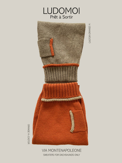 VIA MONTENAPOLEONE SWEATER CASTOR-ORANGE H.