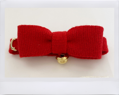 COLLIER NÖEL BOW ROUGE Add your letter ♥️