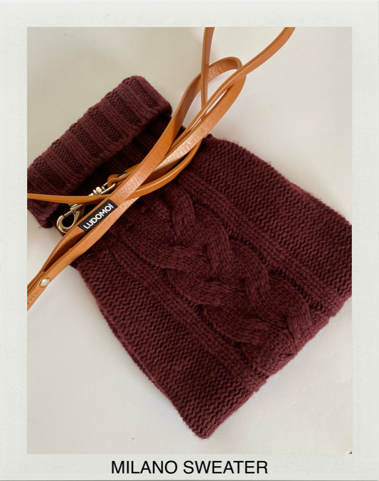 MILANO Sweater BURGUNDY New