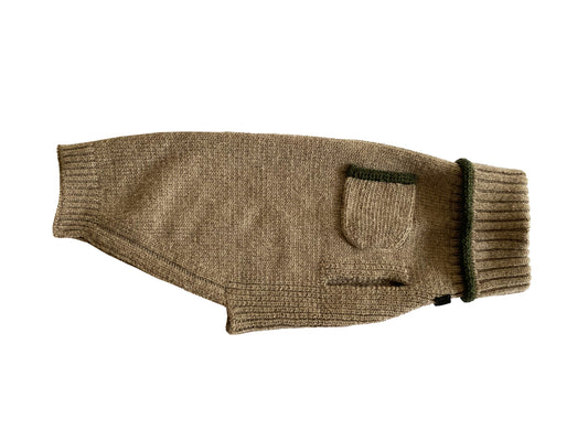 VIA MONTENAPOLEONE SWEATER CASTOR-DARK LODEN NEW FW24-25